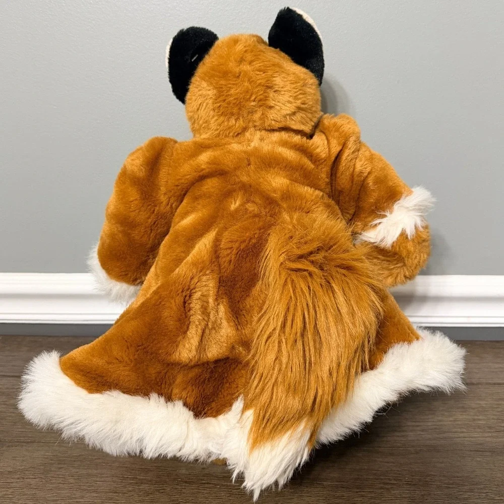 North American Bear Co Fabulous Fakes Bear 1986 Vtg Stuffed Plush W Fox Coat EUC